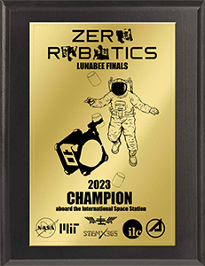 SR ZeroRobotics 202 Award